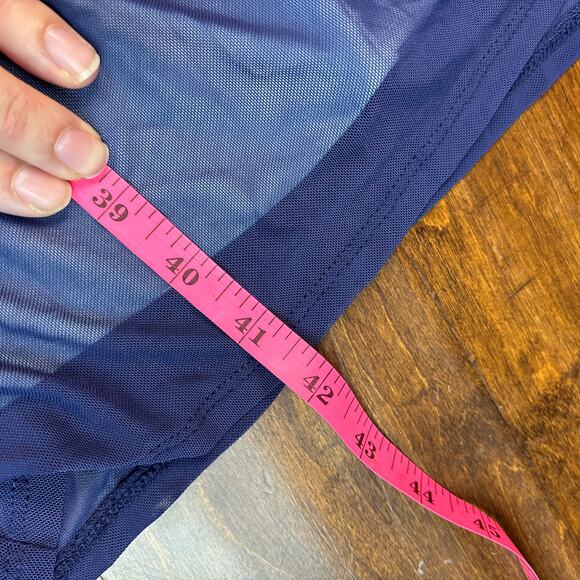 NWT Wild Fable Mesh Strapless Tube Midi Bodycon Dress Blue Women's Size XL - Picture 8 of 8